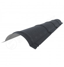 Конек полукруглый малый R80 х 2000 мм. Stynergy GRAPHITE45 0,45 мм. RAL 7024 Серый графит