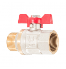 Кран шаровый PN40 1/2" В/Н бабочка