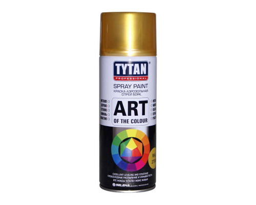 Краска аэрозольная акриловая  ART золото металлик 400 мл. (12)  "TYTAN"