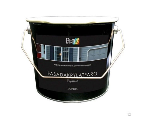Краска акрилатная для деревянных фасадов Paritet Fasadakrylatfarg Bas C 0.9L 