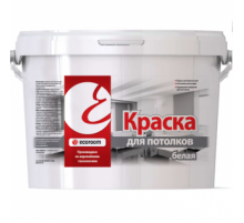 Краска акриловая для потолков Ecoroom белая 7 кг.