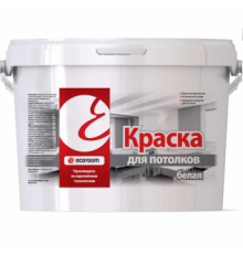 Краска акриловая для потолков Ecoroom белая 7 кг.