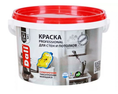 Краска акриловая для стен и потолков матовая DALI PROFESSIONAL 3 база А 5 л. Рогнеда