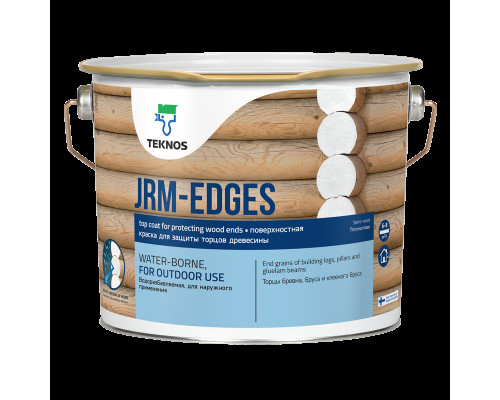 Краска акриловая для защиты торцов древесины Teknos JRM -EDGES PM1 белая 2,7 л.