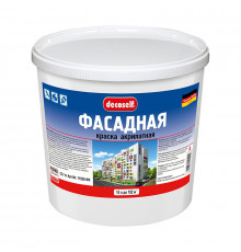 Краска акриловая фасадная белая Pufas Decoself  A мороз 15 л.