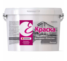 Краска акриловая фасадная Ecoroom классик белая 45 кг.
