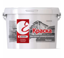 Краска акриловая фасадная Ecoroom универсальная белая 7 кг.