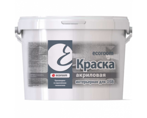 Краска акриловая интерьерная для OSB Ecoroom белая 1 л.
