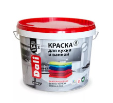 Краска акриловая латексная "DALI" для кухни и ванной влагостойкая биозащитная база С 2,5 л., Рогнеда