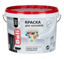 Краска акриловая "Dali" для потолков снежно-белая 5 л "Рогнеда"