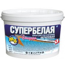 Краска акриловая супербелая МК "Стандарт" 14 кг.
