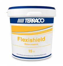 Краска акриловая суперэластичная Flexishield для фасадных работ 15 л. Terraco 