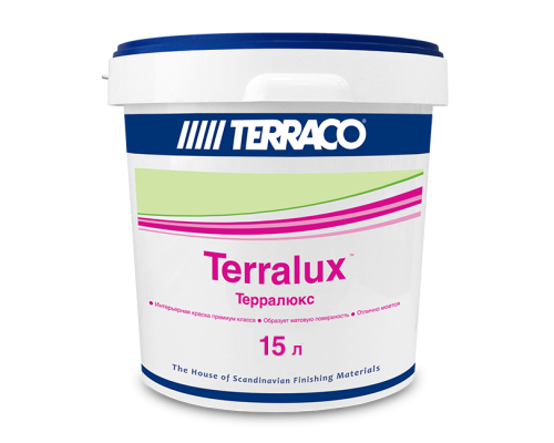 Краска акриловая универсальная Terralux с повышенной износостойкостью 3,5 л. Terraco 