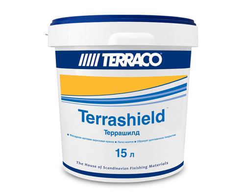 Краска акриловая высококачественная Terrashield для фасадных работ 15 л. Terraco