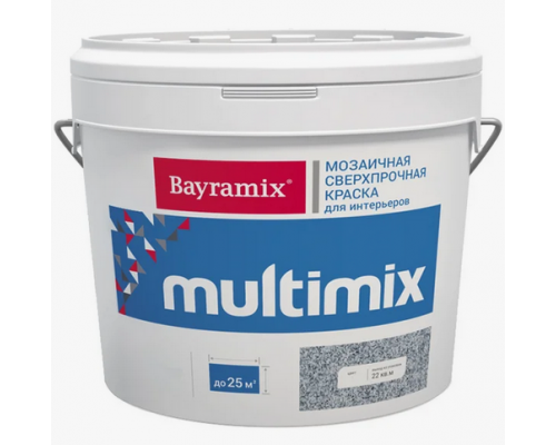 Краска декоративная мозаичная Bayramix Multimix матовая 10 кг.