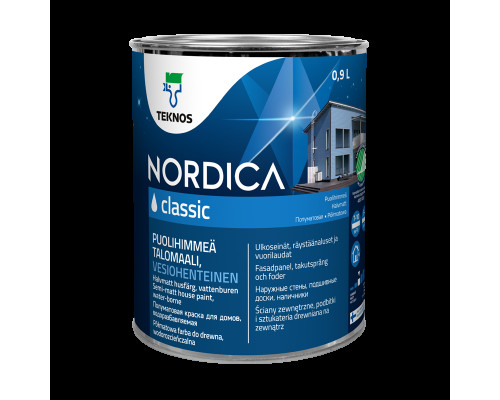 Краска для дерева Нордика классик PM3 1/0.9л Teknos