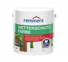 Краска для дерева с антисептиком для внутренних работ Remmers Wetterschutz-Farbe база ВС 2,5 л.