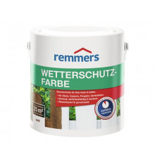 Краска для дерева с антисептиком для внутренних работ Remmers Wetterschutz-Farbe база ВW 2,5 л.