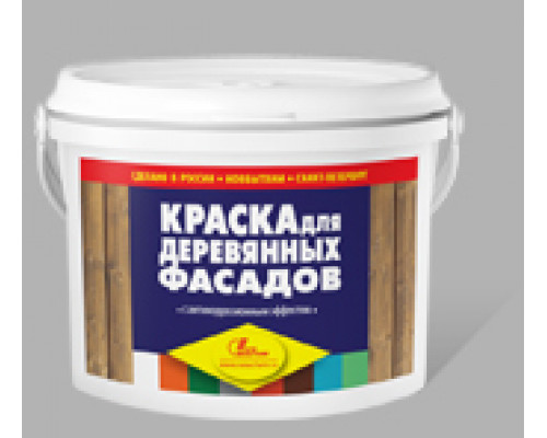 Краска для деревянных фасадов водно-дисперсионная Новбытхим красно-коричневая 2,4 кг.