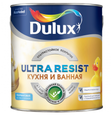 Краска для кухни и ванной латексная Dulux Ultra Resist полуматовая база BM 2,4 л.