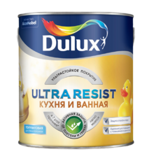 Краска для кухни и ванной латексная Dulux Ultra Resist полуматовая база ВM 0,96 л.
