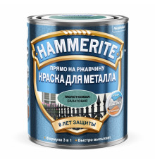 Краска для металлических поверхностей алкидная Hammerite молотковая салатовая 0,75 л.