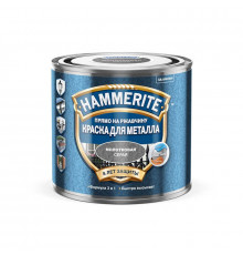 Краска для металлических поверхностей алкидная Hammerite молотковая серая 0,25 л.