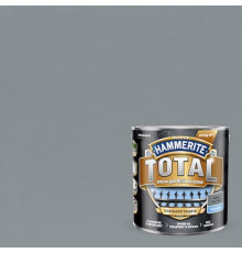 Краска для металлических поверхностей алкидная Hammerite Total гладкая серая RAL 7042 2,2 л, 