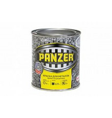 Краска для металлических поверхностей алкидная PANZER молотковая черная 2,3 л.