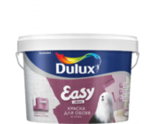 Краска для стен и обоев водно-дисперсионная Dulux Easy матовая база BC 9 л.