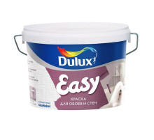 Краска для стен и обоев водно-дисперсионная Dulux Easy матовая белая 2,5 л.