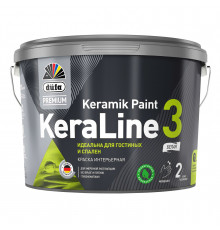 Краска для стен и потолков Düfa Premium KeraLine Keramik Paint 3 глубокоматовая База 3 9 л.