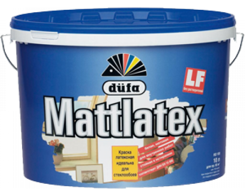 Краска для стен и потолков для влажных помещений латексная Dufa Mattlatex D100 матовая белая 5 л.
