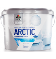 Краска для стен и потолков Dufa Premium Arctic глубокоматовая белая 10 л.