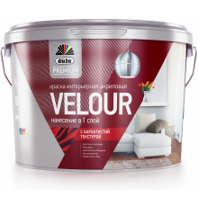 Краска для стен и потолков Dufa Premium Velour Интерьерная глубокоматовая база 3 2,5 л.
