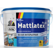 Краска для стен и потолков латексная Dufa Retail Mattlatex Plus матовая база 1 10 л.