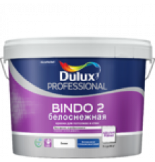 Краска для стен и потолков латексная Dulux Professional Bindo 2 / Биндо 2 глубокоматовая белоснежная 9 л.