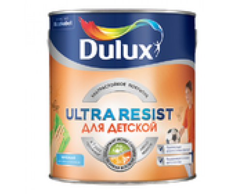 Краска для стен и потолков латексная Dulux Ultra Resist Для детской матовая база BM 2,4 л.