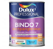 Краска для стен и потолков латексная экстрапрочная Dulux Professional Bindo 7 матовая белая 1 л.