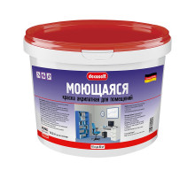 Краска для стен и потолков моющаяся белая Pufas Decoself мороз 10 л.