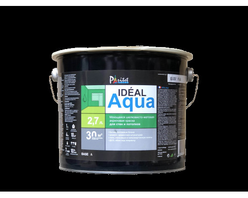 Краска для стен и потолков Paritet Ideal Aqua Base A 2,7L 