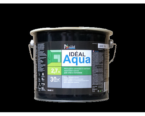 Краска для стен и потолков Paritet Ideal Aqua Base С 2,7L 