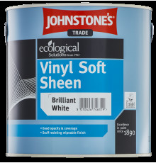 Краска для стен и потолков с легким блеском матовая Johnstone`s Vinyl Soft Sheen 10 л.