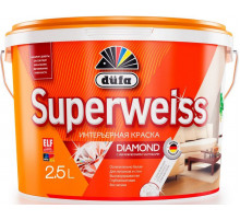 Краска для стен и потолков водно-дисперсионная Dufa Superweiss RD4 глубокоматовая белая 5 л.
