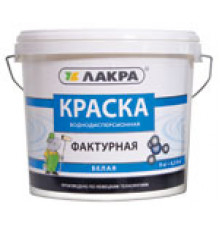 Краска фактурная Лакра Белый 18 кг. Л-С
