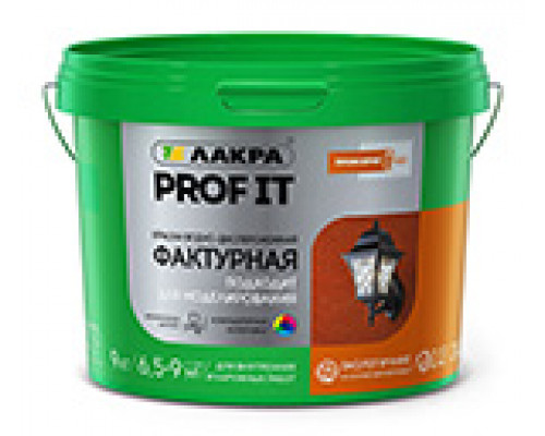 Краска фактурная Лакра PROF IT белая 18 кг.
