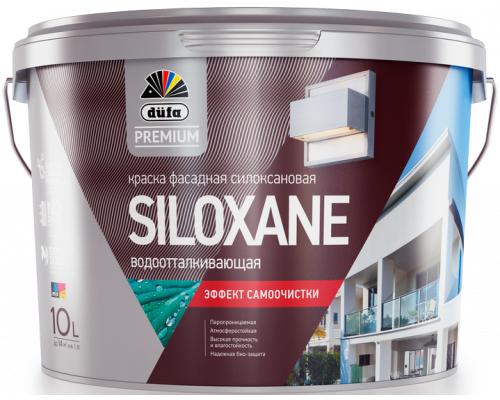 Краска фасадная акрил-силоксановая Dufa Premium Siloxane база 1 10 л.