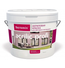 Краска фасадная акриловая Bayramix Acrilic Profi матовая 2,7 л. база А 