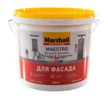 Краска фасадная акриловая Marshall Maestro глубокоматовая база ВС 0,9 л.