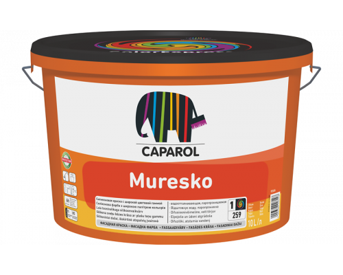 Краска фасадная на основе силиконовой смолы SilaCryl Caparol Muresko матовая, белая 5 л.